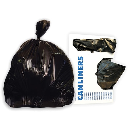 Heritage Bag 20 x 21 in. 0.35 Mil Linear Low-Density Polyethylene Dark Can Liners Black HERH4021RK